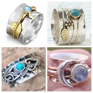 Stone Spinner Rings